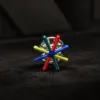 Colorful Starburst Lapel Pin