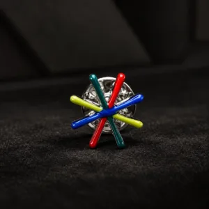 Colorful Starburst Lapel Pin