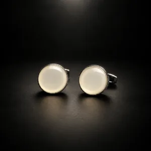 Elegant Ivory Mother Of Pearl Cufflinks