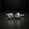 Elegant Silver Knot Cufflinks