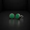 Emerald Matt Green Cufflinks