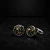 Luxury-Gold-Leaf-Black-Cufflinks