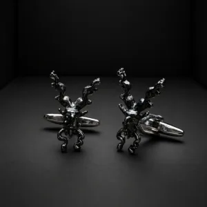 Markhor Chrome Cufflinks