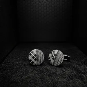 Monochrome-Geometric-Cufflinks