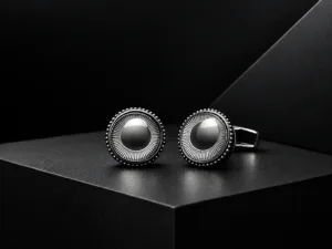 Silver Guilloché Cufflinks