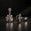 Silver-Guitar-Cufflinks